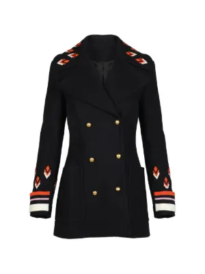 RED VALENTINO ピーコート ブラック　ヴァレンティノ Valentino（ヴァレンティノ）ウィメンズ ピーコート - FARFETCH