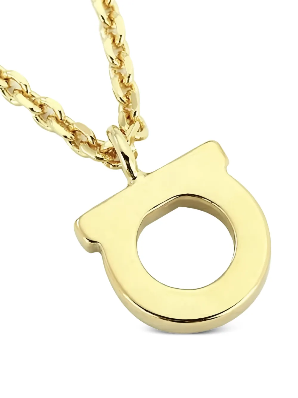 Ferragamo Crystal Embellishee Necklace - Gold 