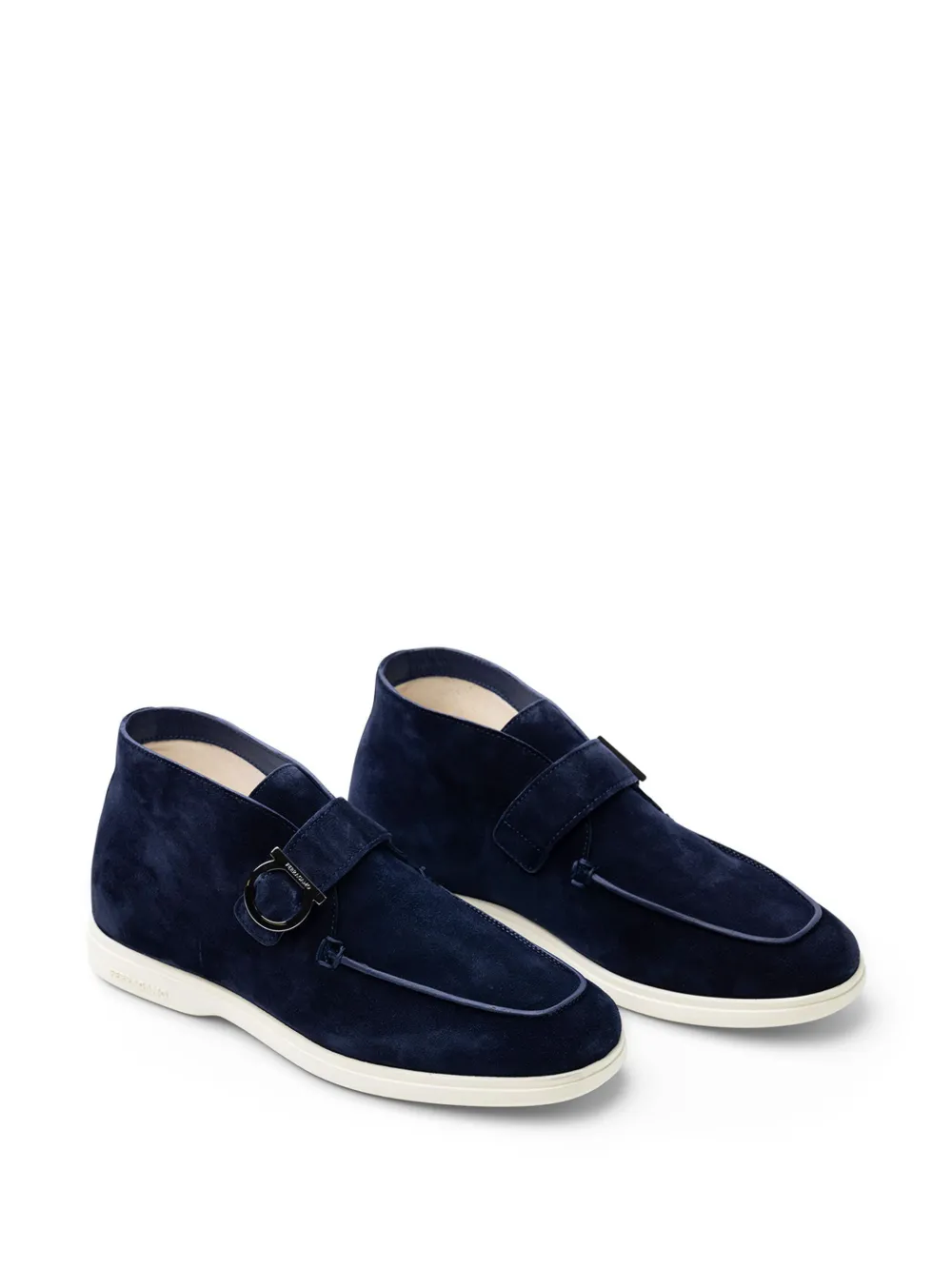 Ferragamo Suède desert boots Blauw