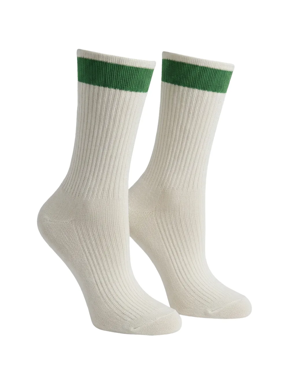 Valentino Garavani stripe-detail socks - Nude