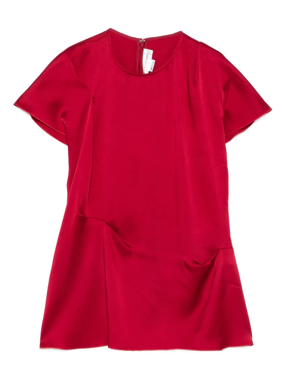 Victoria Beckham short-sleeve draped top Rood