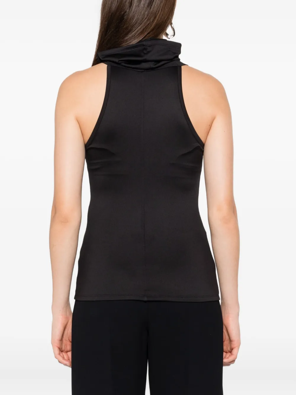 Victoria Beckham Tanktop met capuchon Zwart
