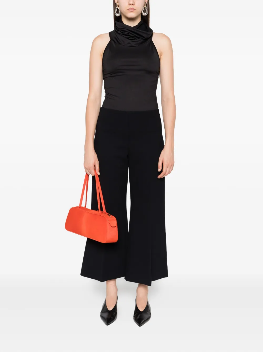 Victoria Beckham Tanktop met capuchon Zwart