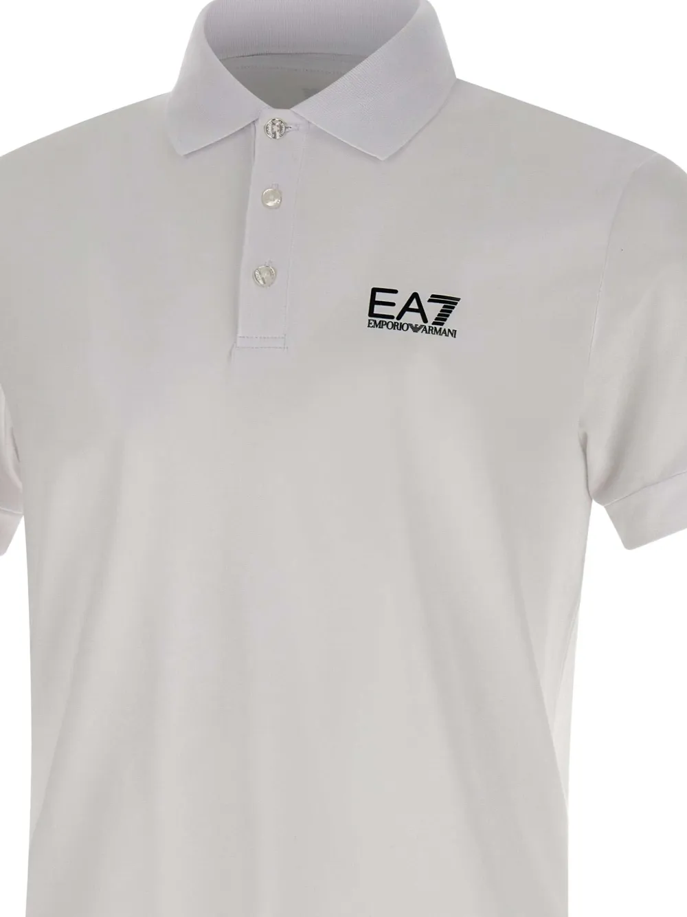 Ea7 Emporio Armani Core Identity poloshirt Wit