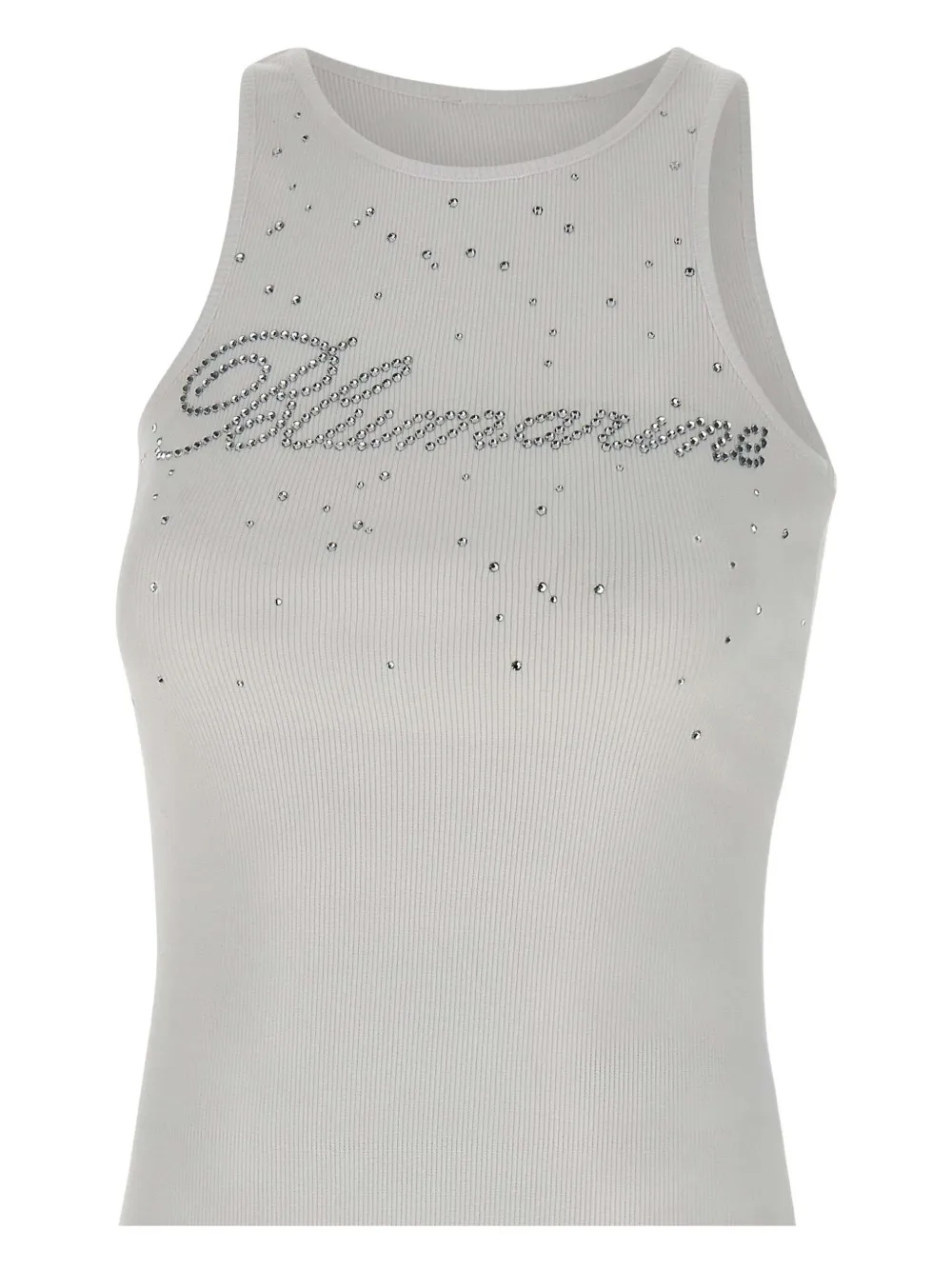 Blumarine Tanktop met logo Wit