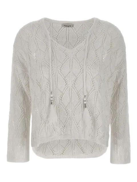 Kangra crochet-knit sweater 