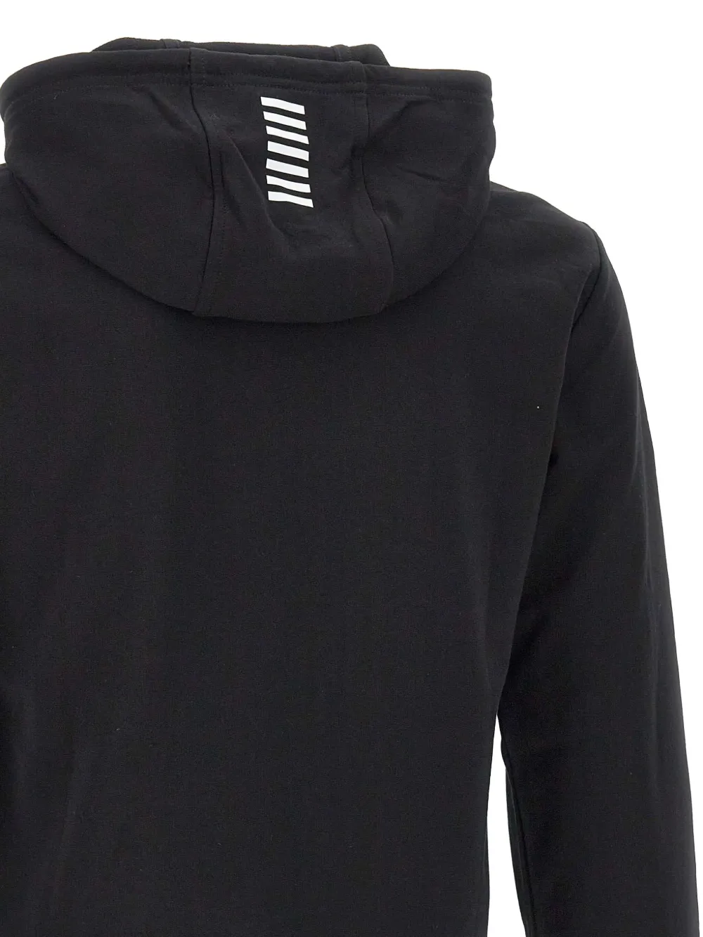 Ea7 Emporio Armani Hoodie van stretch-katoen Zwart