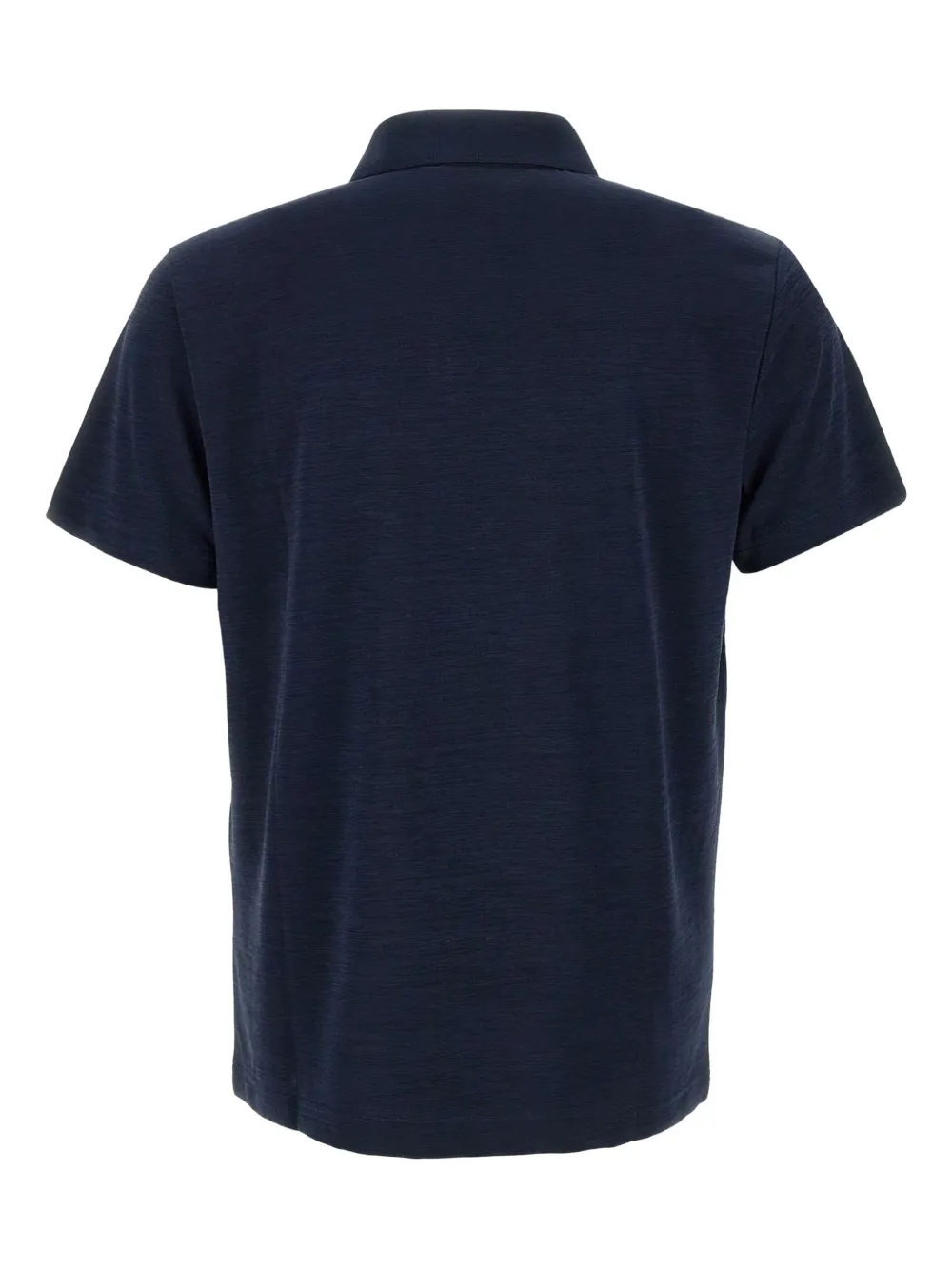 Ea7 Emporio Armani logo-patch polo shirt - Blauw