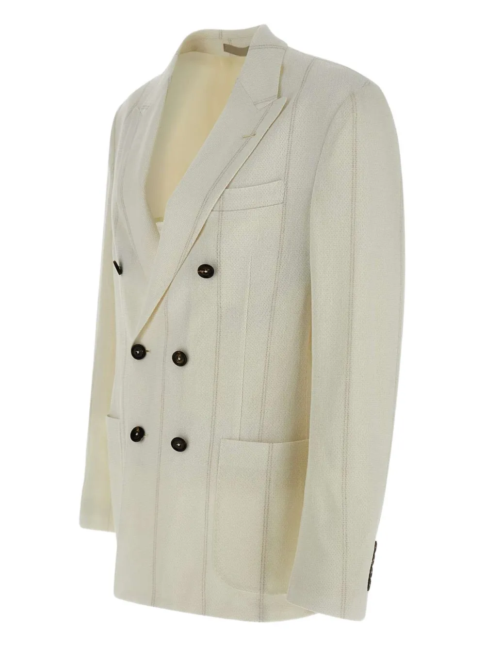 Eleventy Blazer met dubbele rij knopen Wit