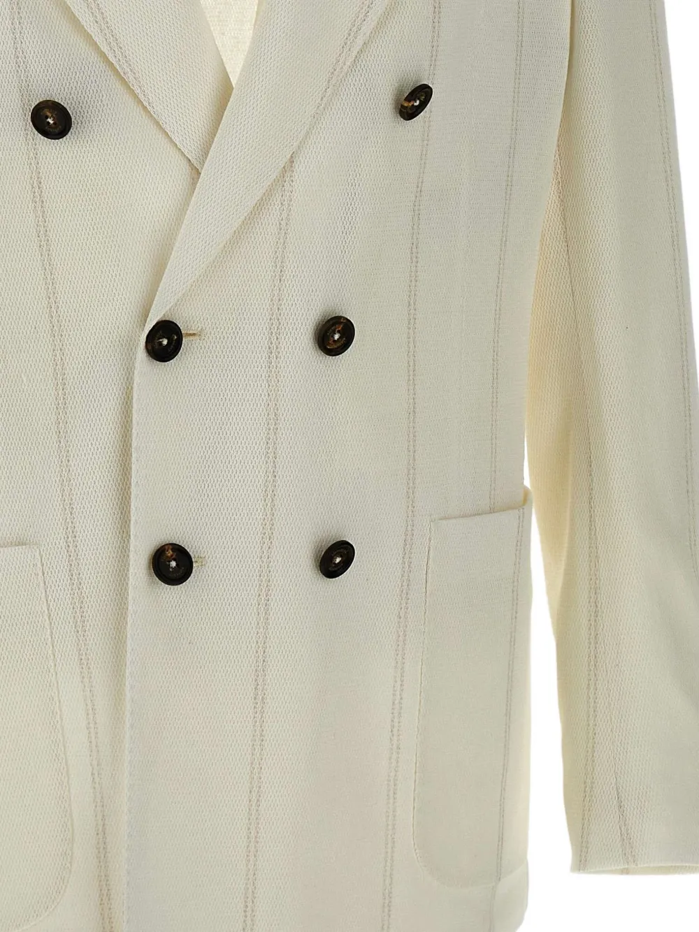 Eleventy Blazer met dubbele rij knopen Wit
