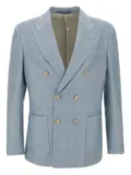 Eleventy double-breasted blazer - Blue