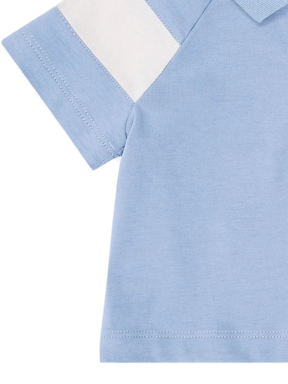 Emporio Armani Kids cotton polo shirt Blauw