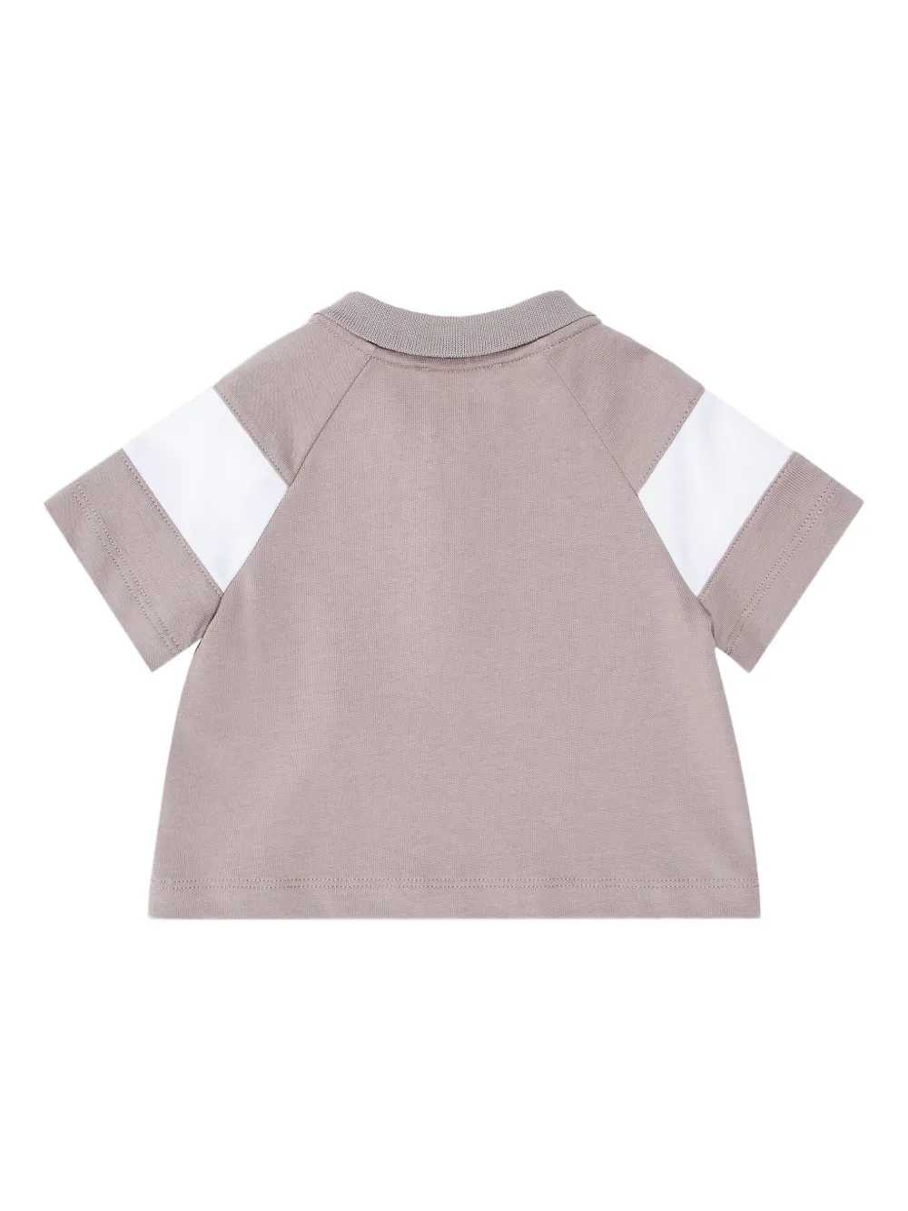 Emporio Armani Kids Poloshirt met colourblocking Beige