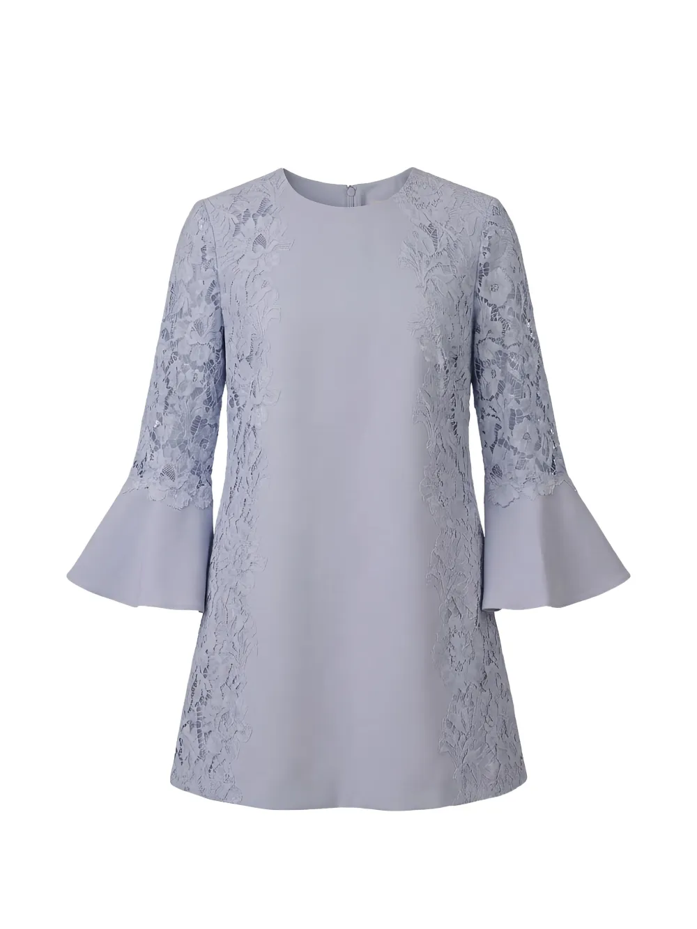 Valentino Garavani lace-panelled flared-sleeve mini dress - Viola