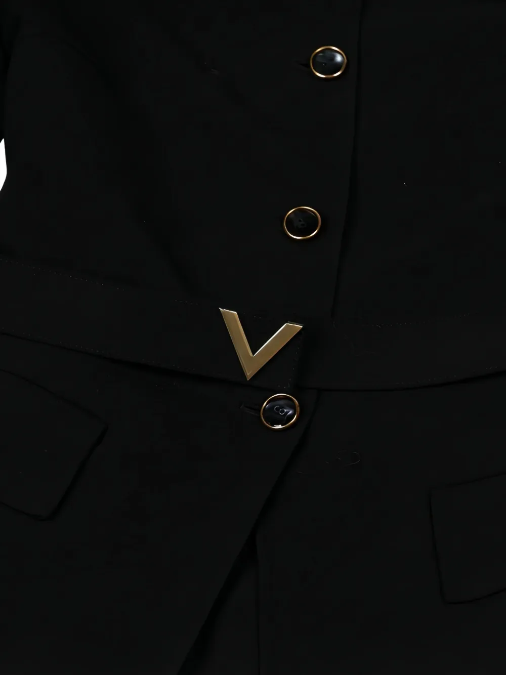 Valentino Garavani VLogo jas met ceintuur Zwart