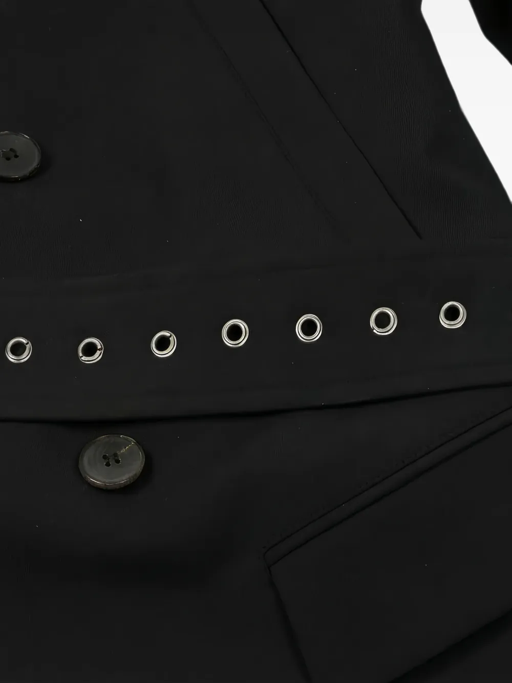 Valentino Garavani double-breasted belted coat Zwart
