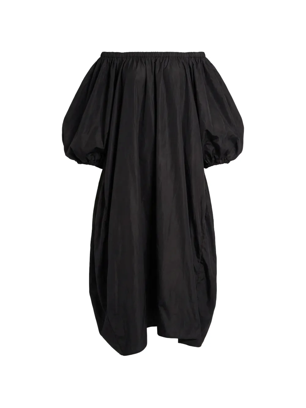 Valentino Garavani off-shoulder puff-sleeve dress - Nero