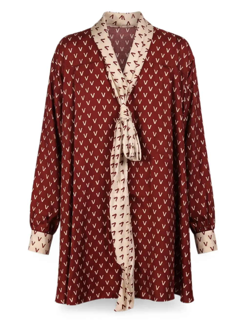 Valentino Garavani Mini-jurk met logoprint Rood
