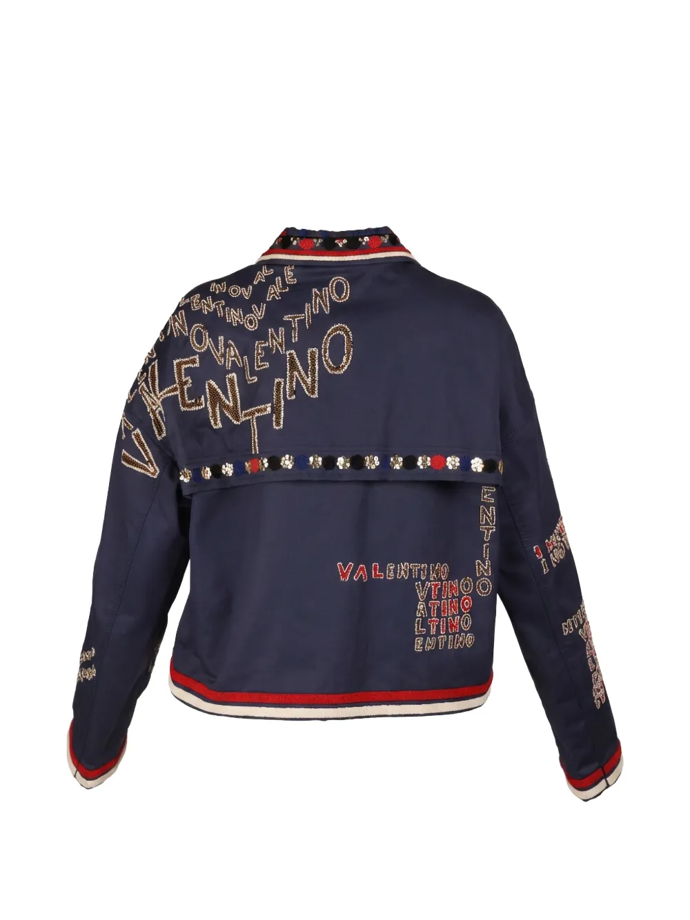 Valentino Garavani Jack met kraag en kralen Blauw