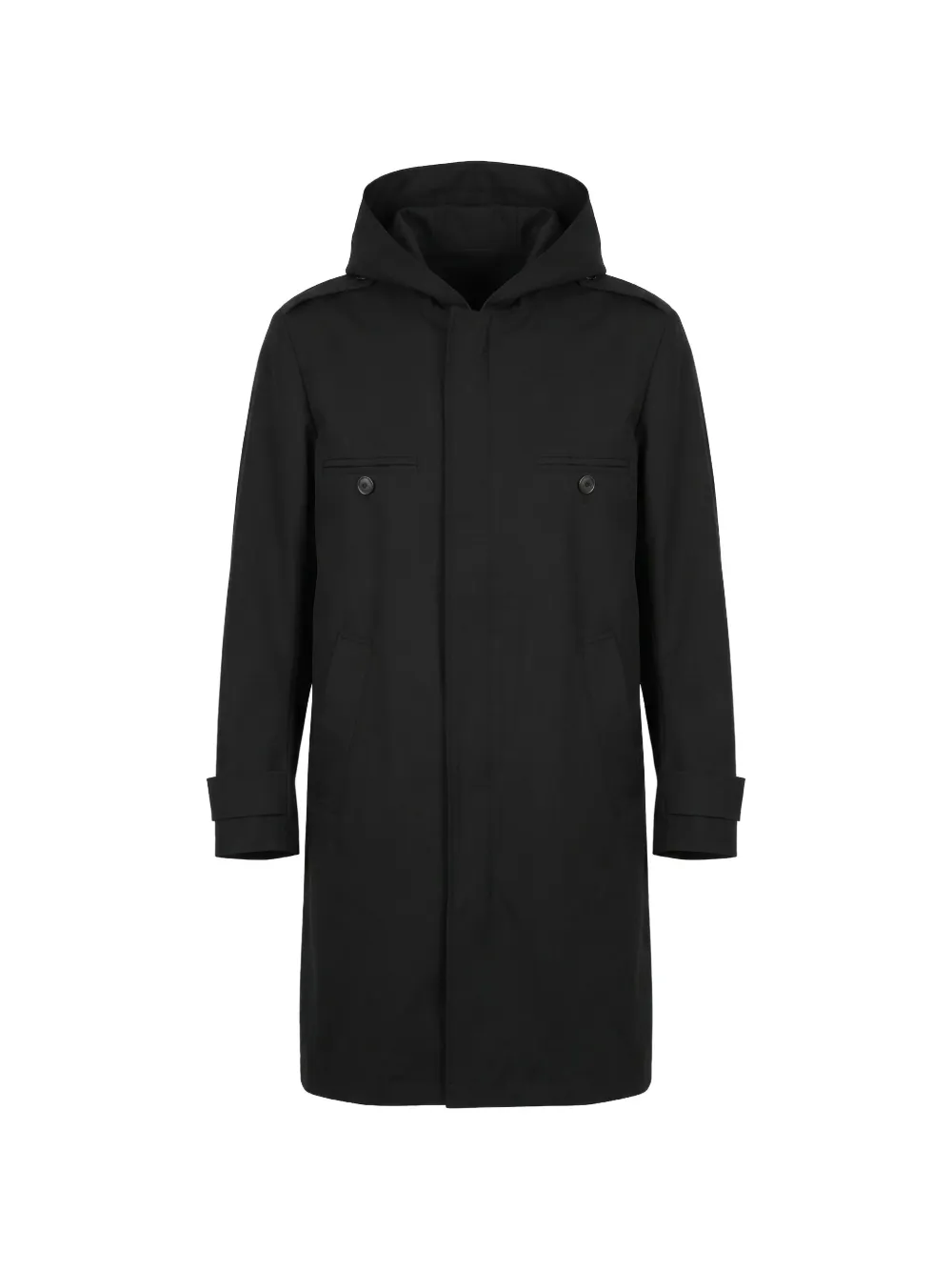 Valentino Garavani Cappotto con cappuccio - Nero