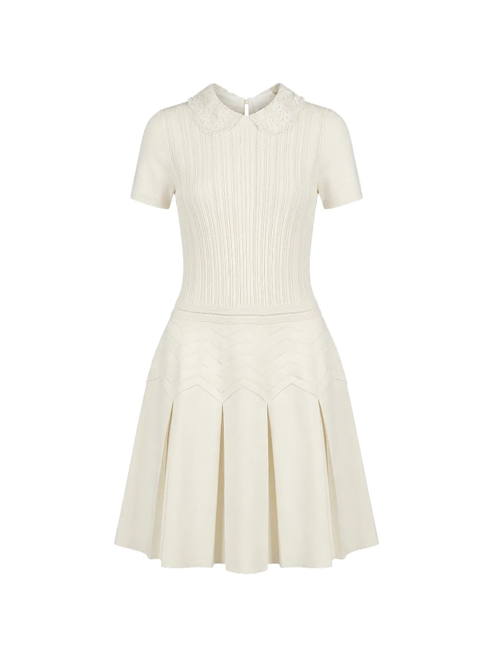 Valentino Garavani short-sleeves mini dress Beige