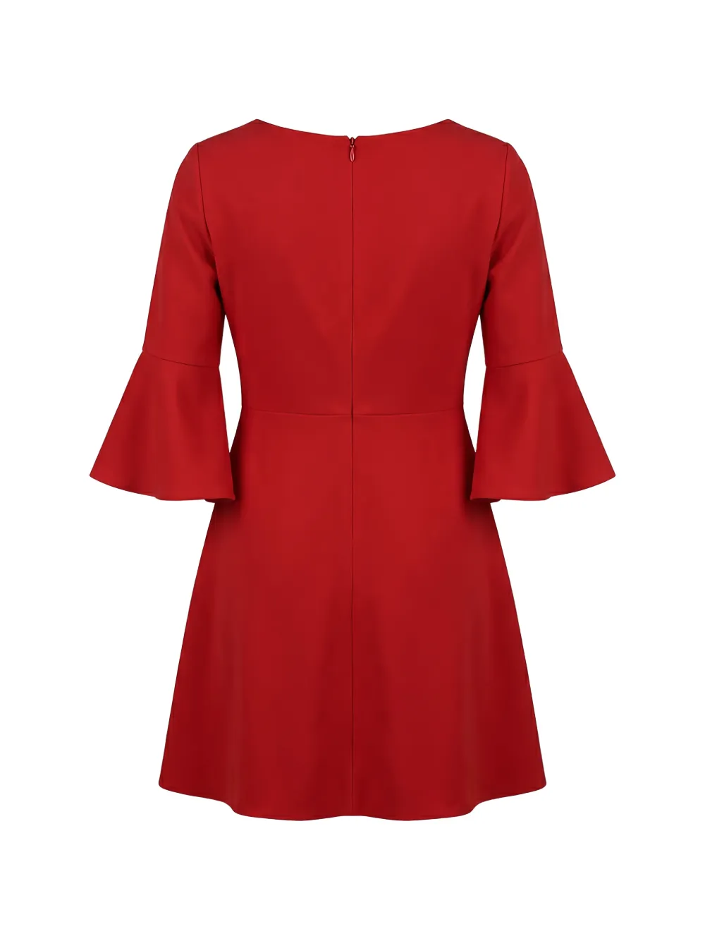 Valentino Garavani Mini-jurk met klokmouwen Rood
