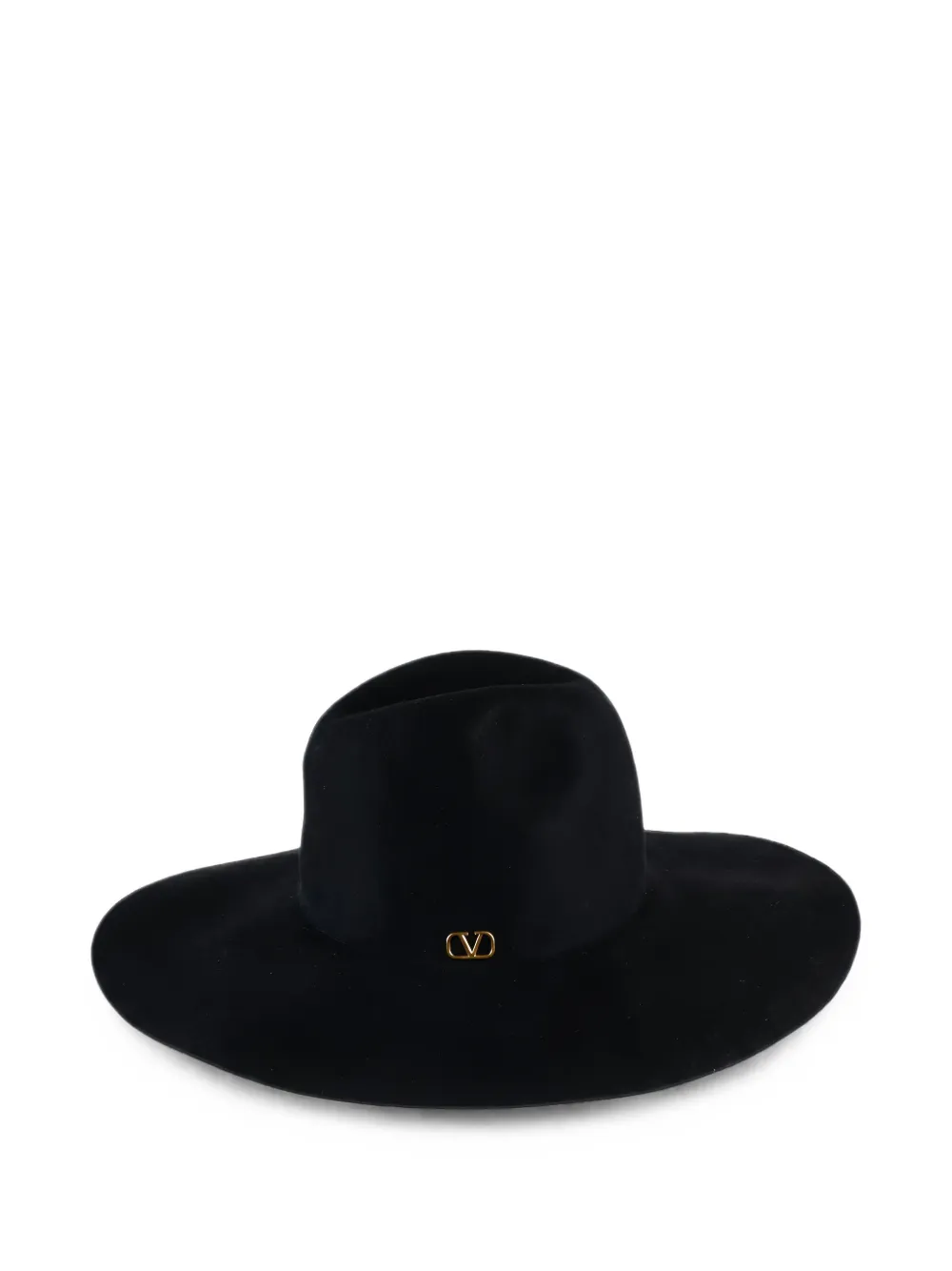 Valentino Garavani VLogo Signature hoed met wijde rand Zwart