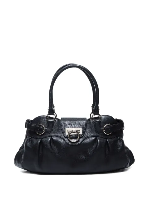 Ferragamo Pre-Owned 2000-2020s Gancini leather tote bag