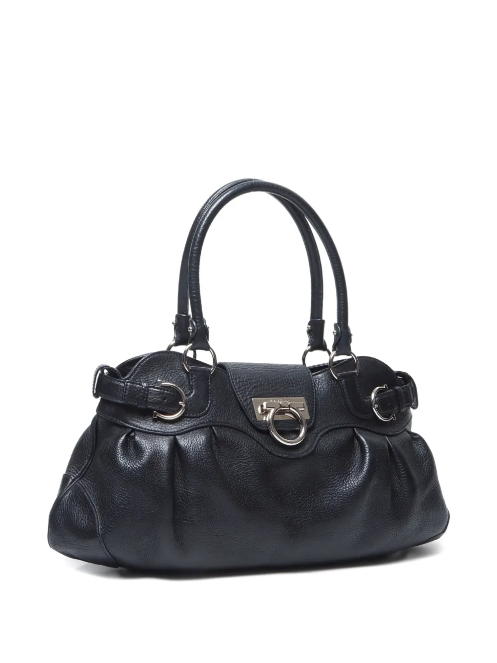 Pre-owned Ferragamo 2000-2020s Gancini Leather Tote Bag