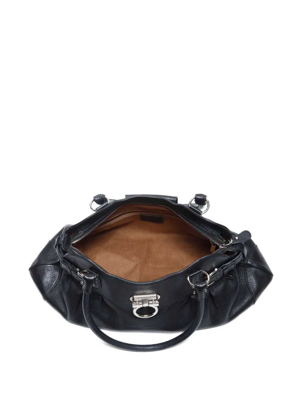Pre-owned Ferragamo 2000-2020s Gancini Leather Tote Bag