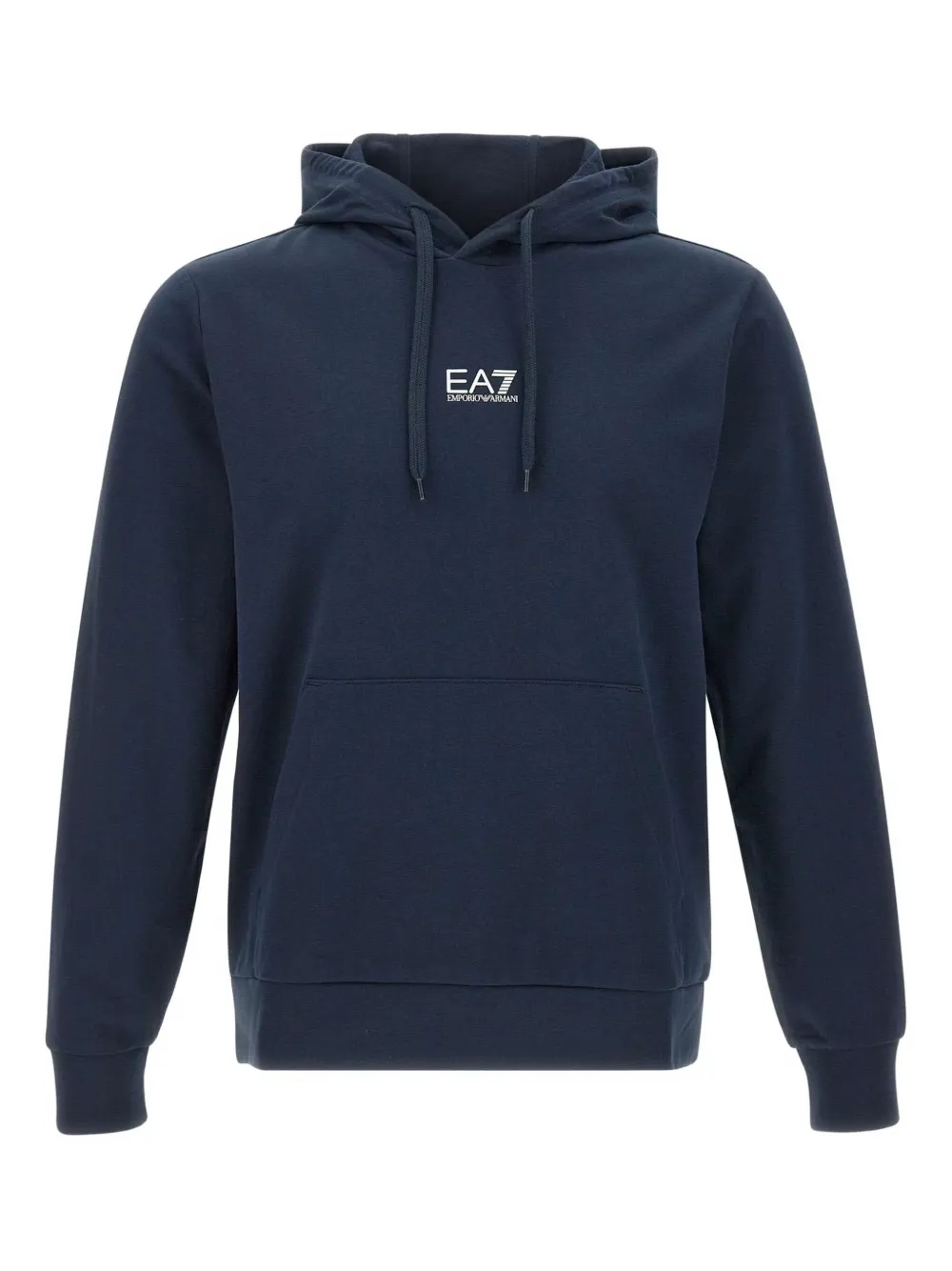 Ea7 Emporio Armani ストレッチコットン パーカー - ブルー Ea7 Emporio Armani ストレッチコットン パーカー - ブルー