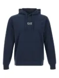 Ea7 Emporio Armani stretch-cotton hoodie - Blue
