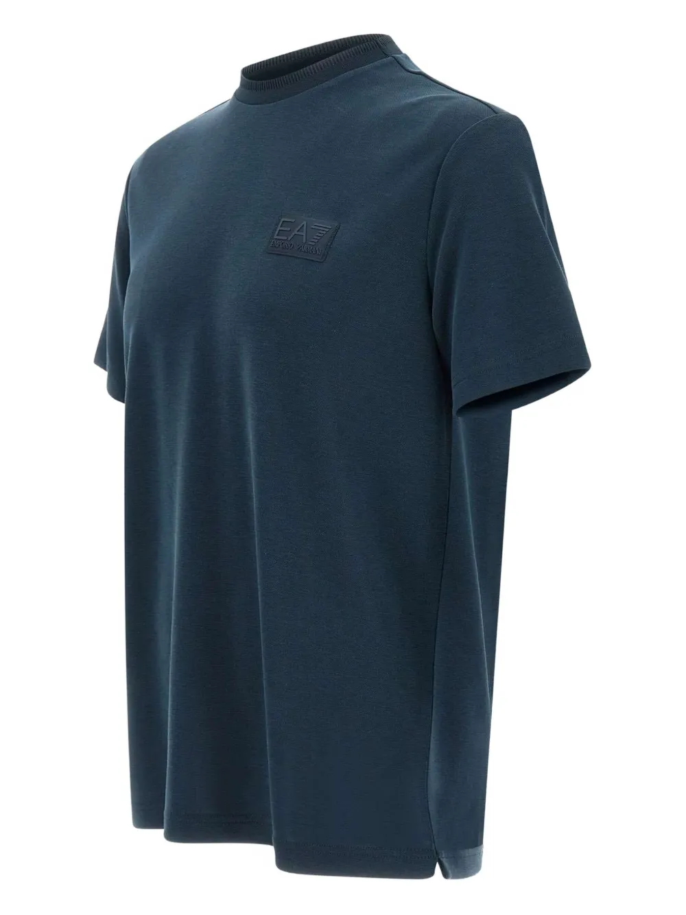 Ea7 Emporio Armani T-shirt met logopatch Blauw