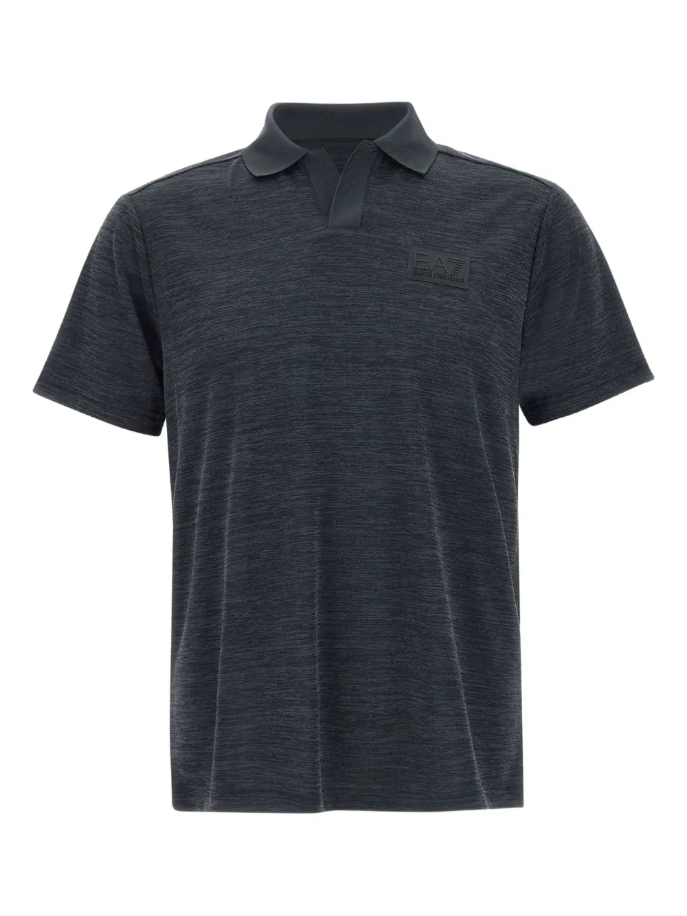 Ea7 Emporio Armani Poloshirt met logopatch Zwart