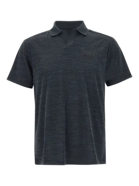 Ea7 Emporio Armani logo-patch polo shirt