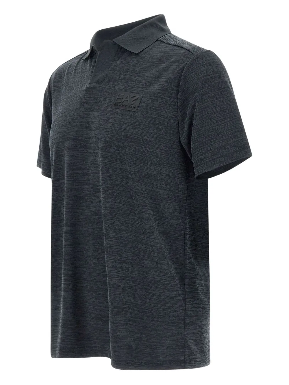 Ea7 Emporio Armani Poloshirt met logopatch Zwart