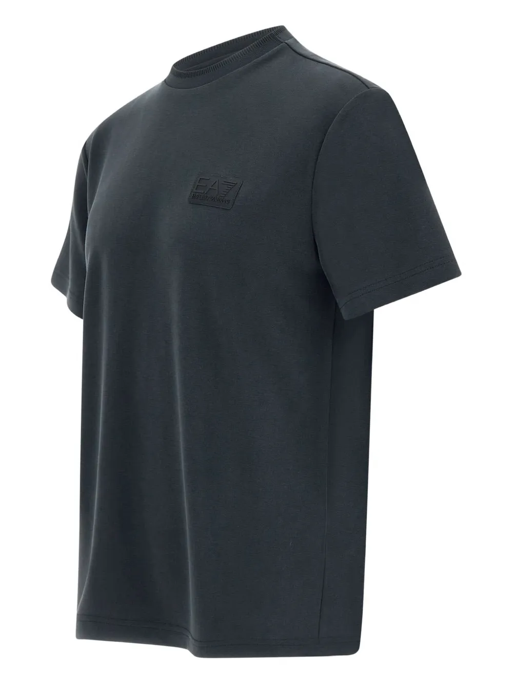 Ea7 Emporio Armani T-shirt met logopatch Zwart
