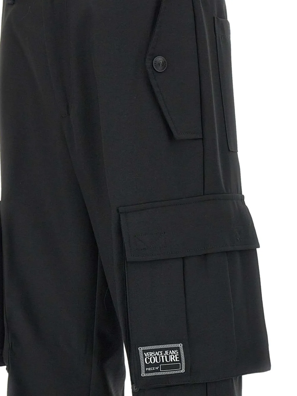 Versace Jeans Couture Pantalon met logopatch Zwart