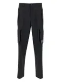 Versace Jeans Couture logo-patch tailored pants - Black