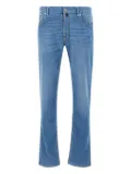 Hand Picked logo-patch jeans - Blue