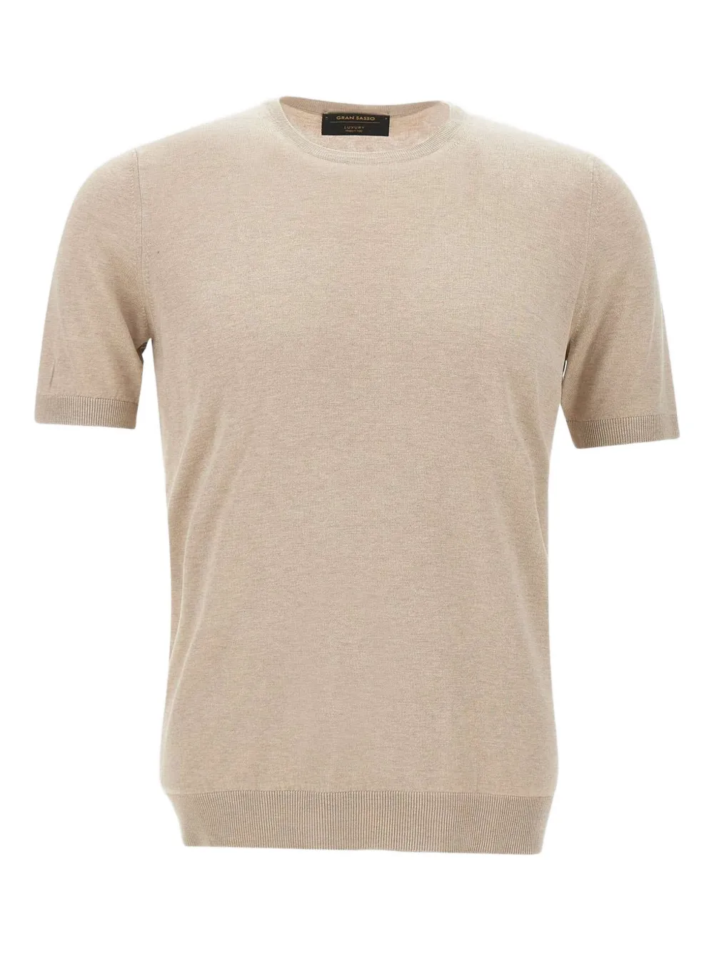 Gran Sasso fine-knit T-shirt | Neutrals | Image 1