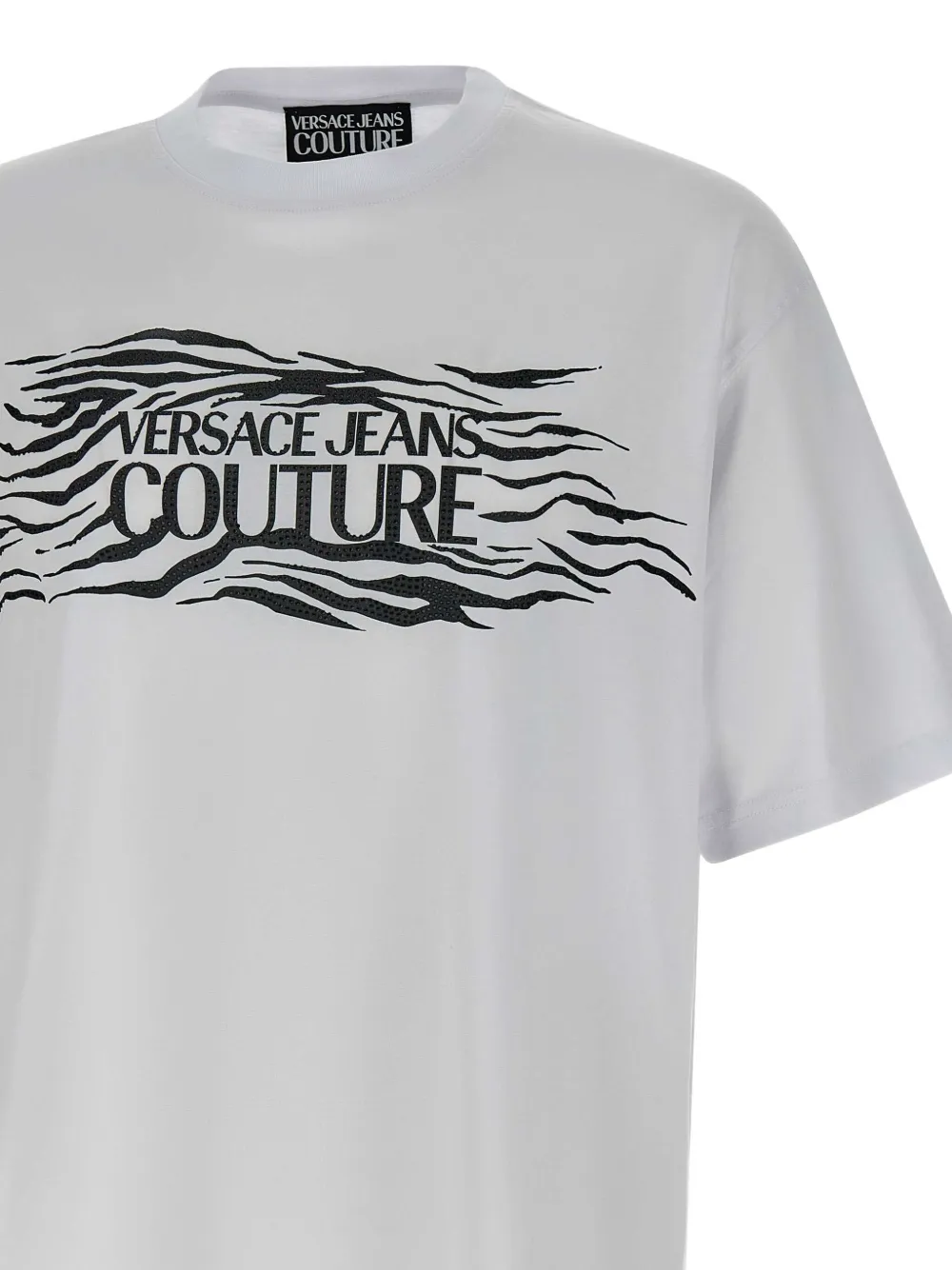 Shop Versace Jeans Couture Zebra-motif T-shirt