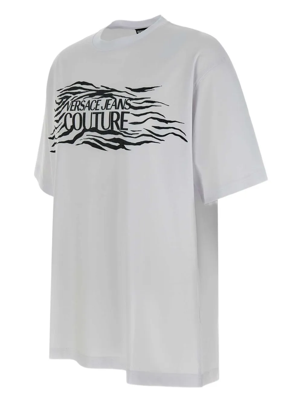 VERSACE JEANS COUTURE ZEBRA-MOTIF T-SHIRT 