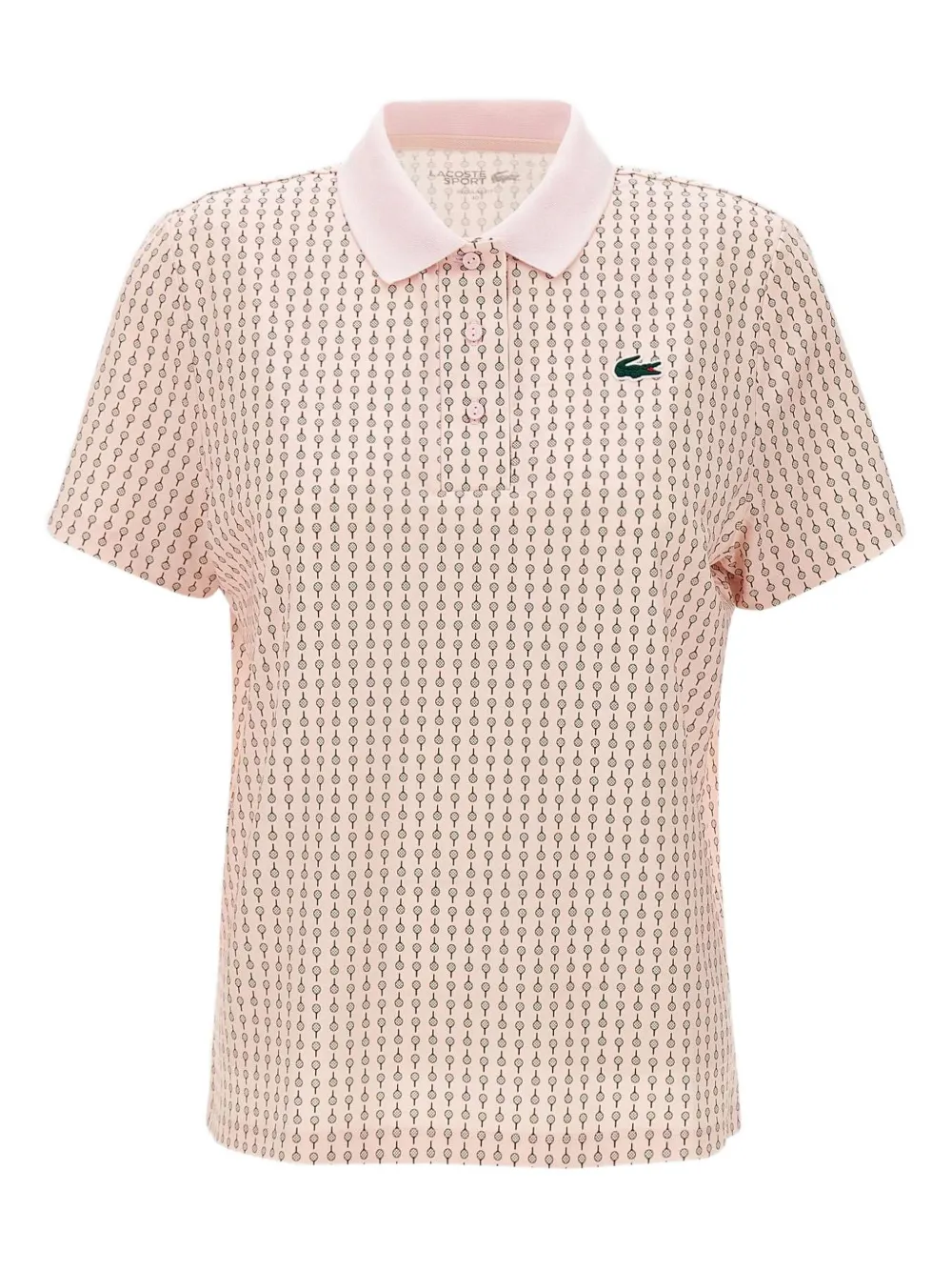 LACOSTE LOGO-PATCH POLO TOP