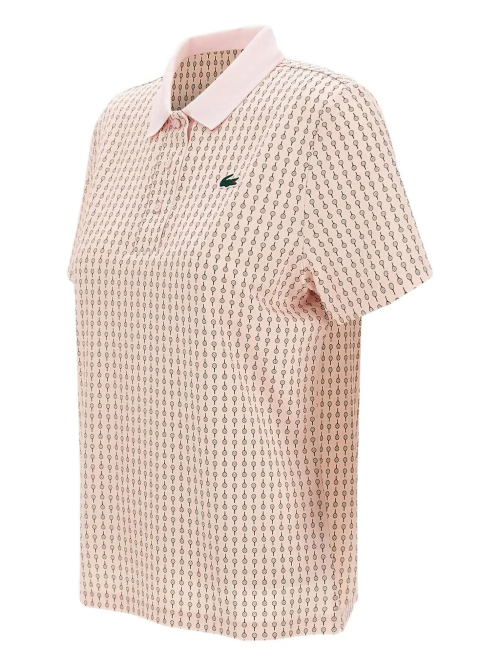 Lacoste Polotop met logopatch Roze