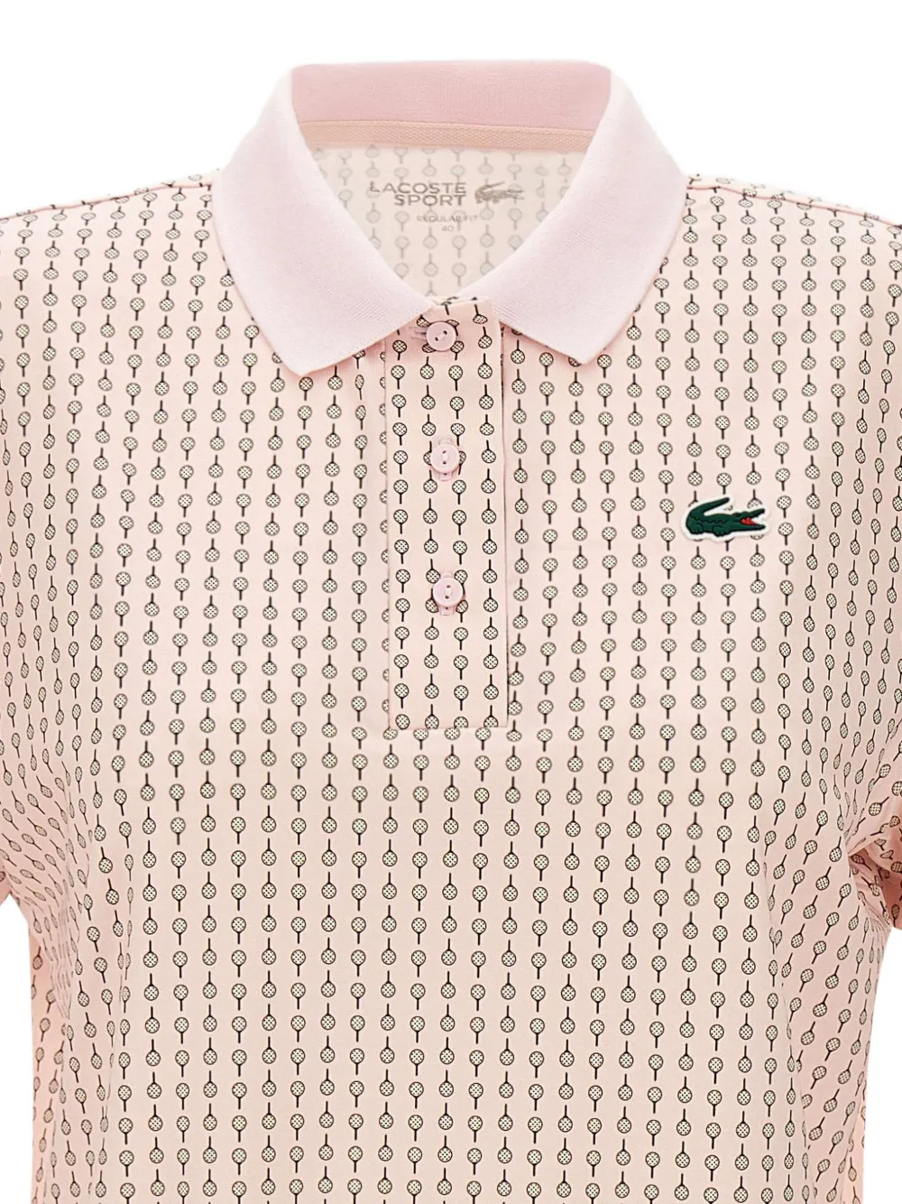 Lacoste Polotop met logopatch Roze