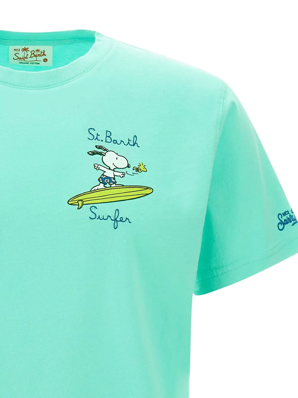 MC2 Saint Barth Snoopy Waves t-shirt Groen
