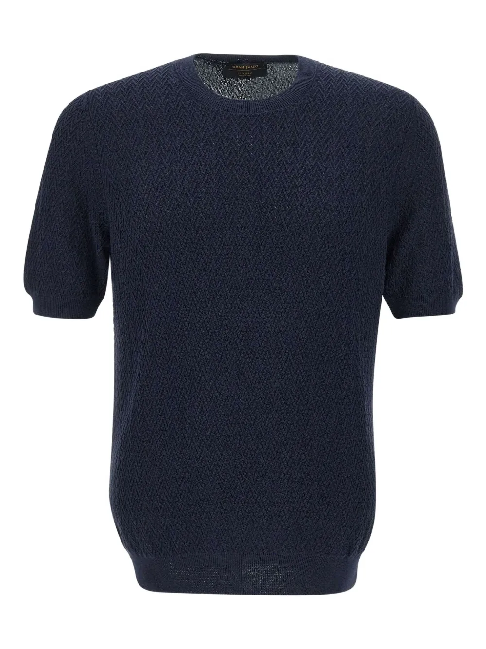 Gran Sasso fine-knit T-shirt | Blue | Image 1