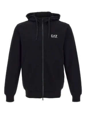Armani Exchange Hooded zip-up Hoodie | Black | FARFETCH