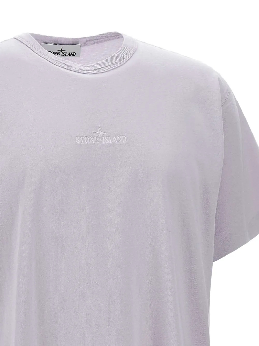 Stone Island Katoenen T-shirt Paars